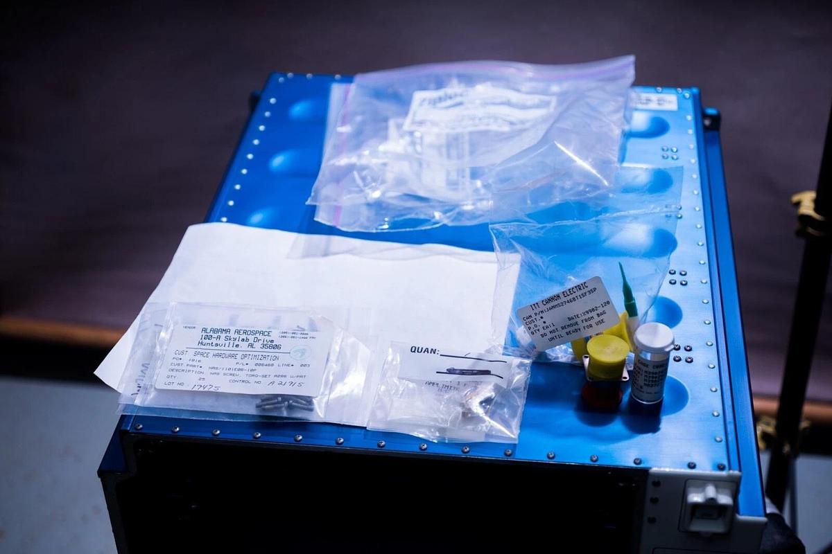 Used ISS Space Hardware from 1999 UAB/SHOUT Climate Single Locker Payload Prototype