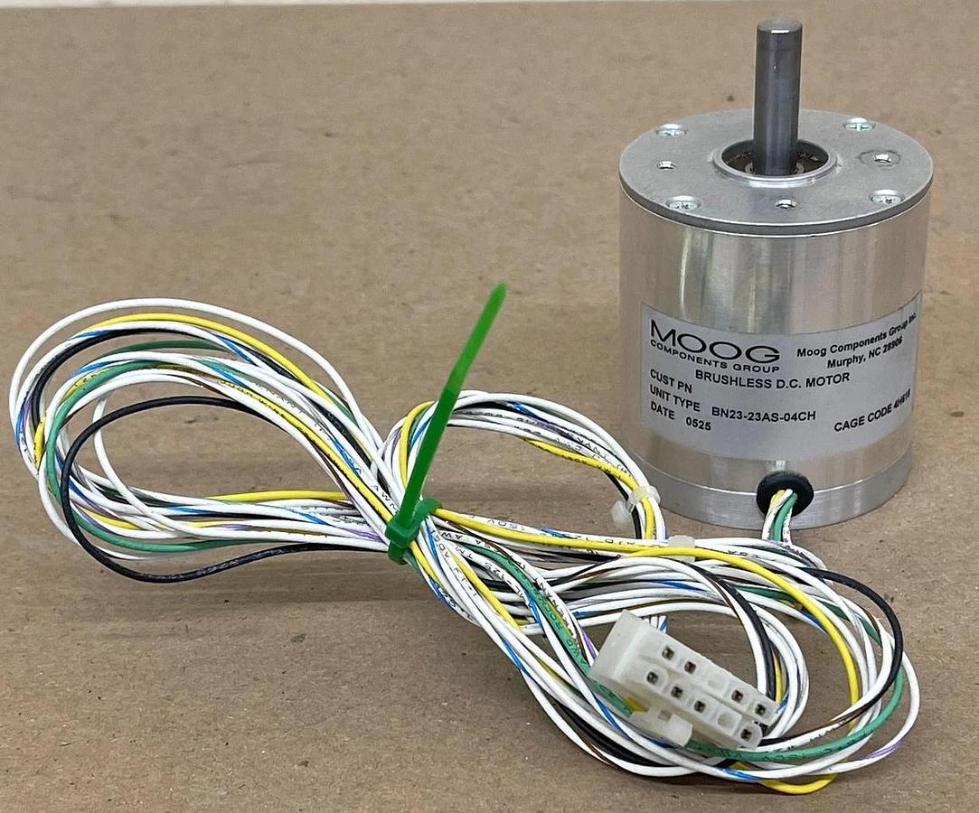 Used MOOG BN23-23AS-04CH Brushless DC Motor