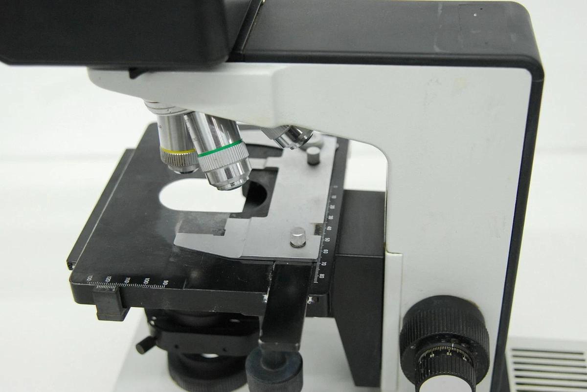 Used Leitz Laborlux D 512795 Binocular Microscope W/ EF 4/10/25/40 Objectives