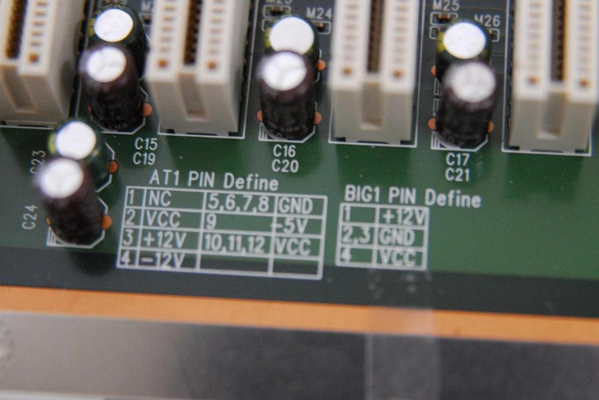 Used Advantech PCA-6105P5 Rev.B2 5-Slot Single Segment PCI Passive Backplane