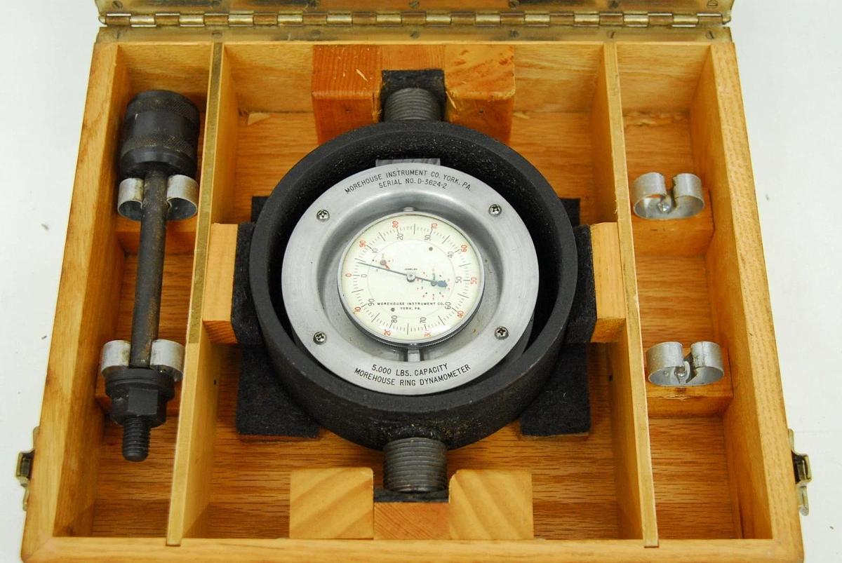 Used Morehouse 5000 LB Capacity Ring Dynamometer - Missing Rod