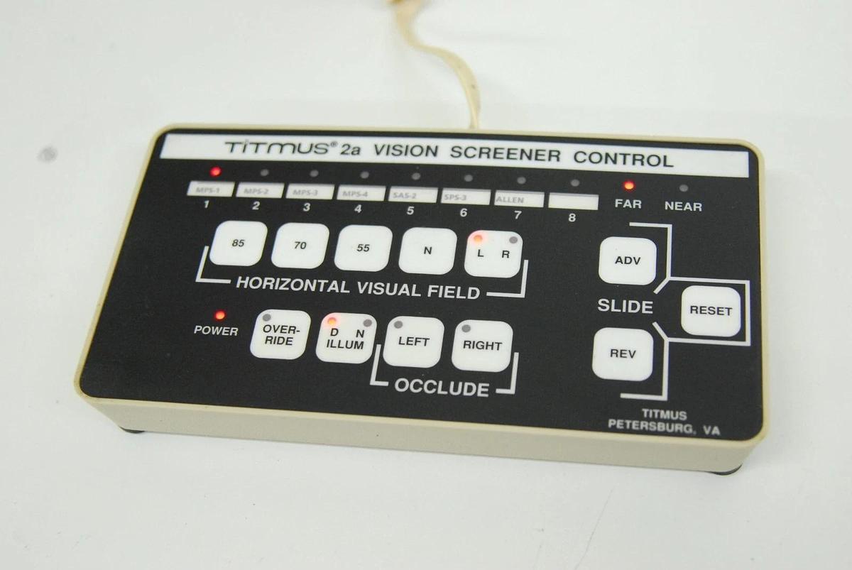 Used Titmus 2a Vision Screener W/ Controller, +1.75 TI-LP175 Lens - Tested