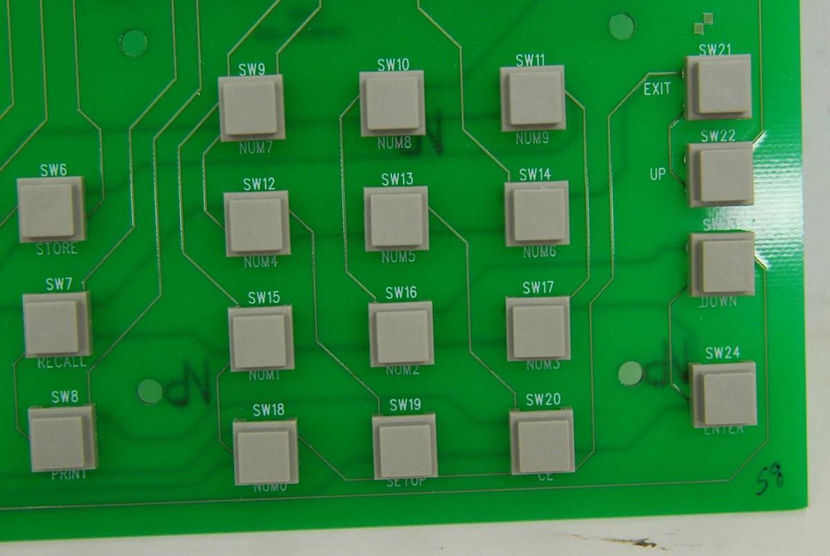 Used Beckman DU 530 - 48034-00 48033-00A Button Board