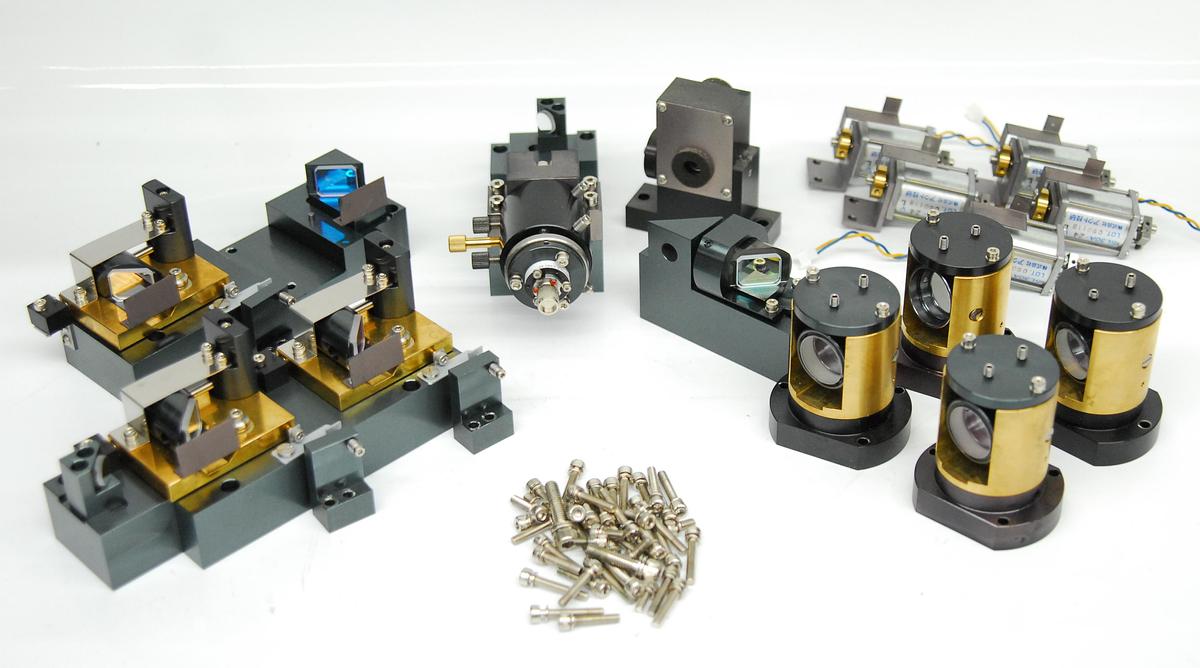 Used Nikon C1-LU4 C1 - Laser Component Lot Beam Shift Units Couplers Dichroic Mirrors