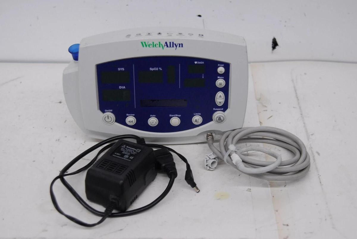 Used Welch Allyn 53NTP Vital Signs Monitor W/ Power Adapter - READ DESCRIPTION