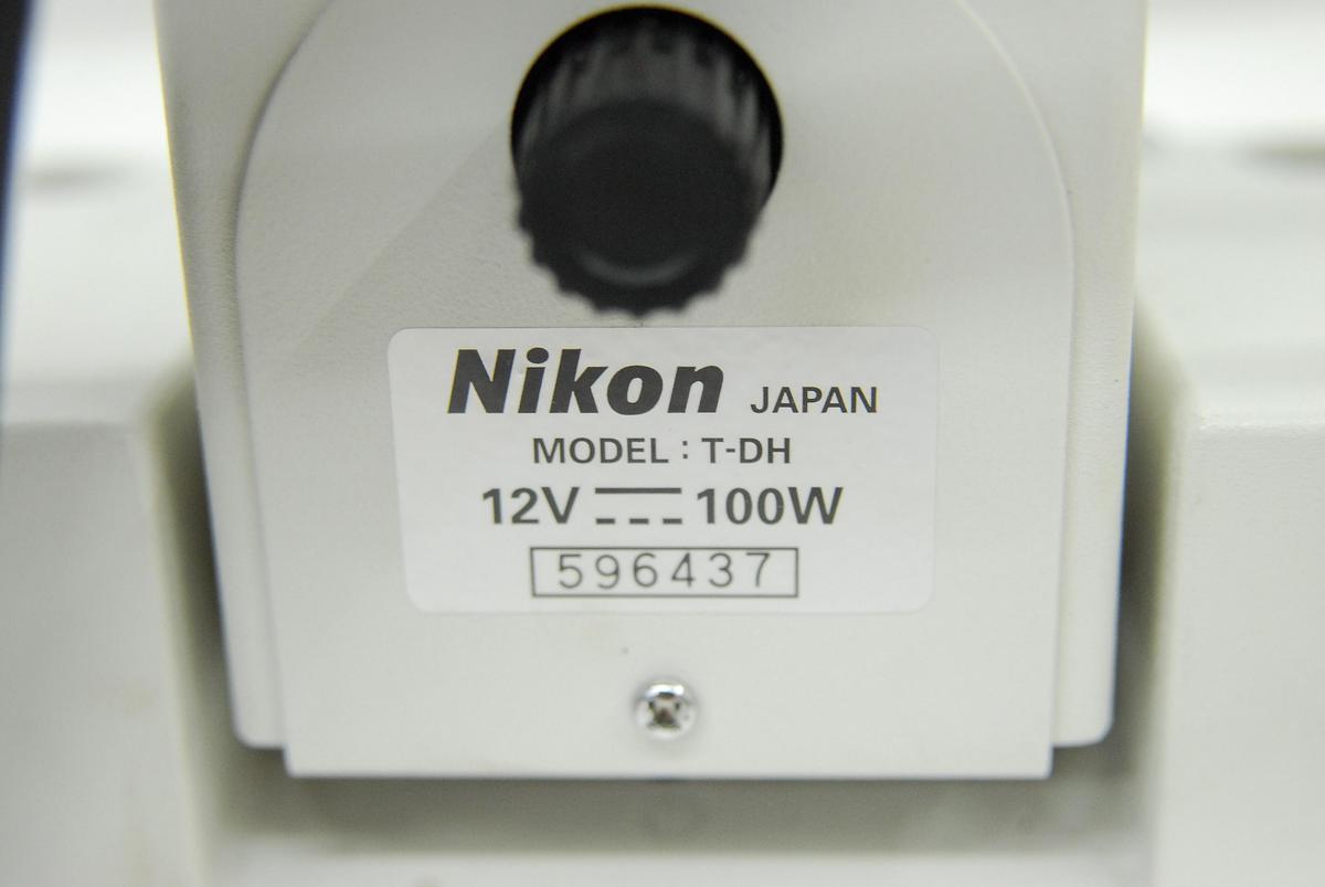 Used Nikon T-DH Dia Illumination Pillar W/ TE2-PS100W, LHS-H100P-1 Lamp (TE2000-E)