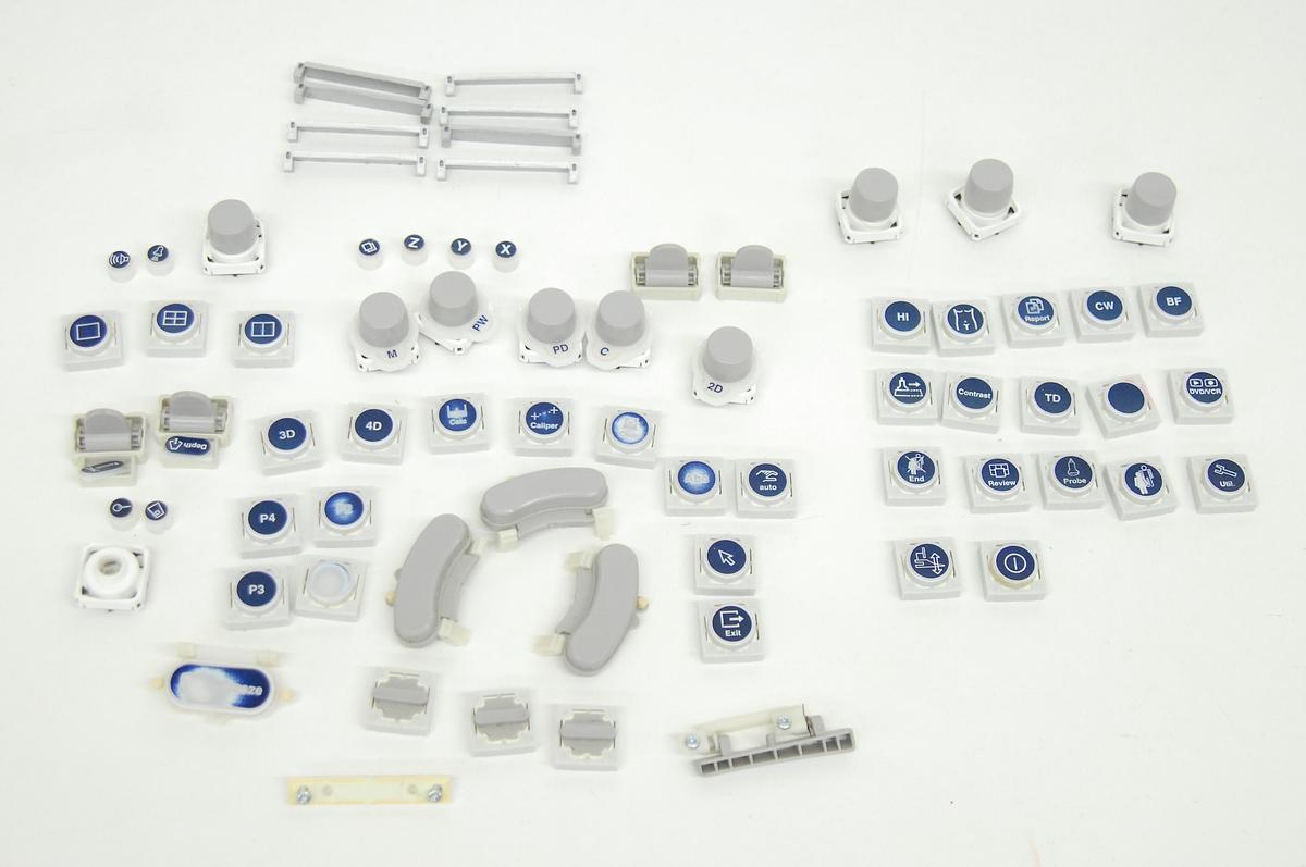 Used GE KTZ300425 Keyboard Caps/Buttons - Voluson E8