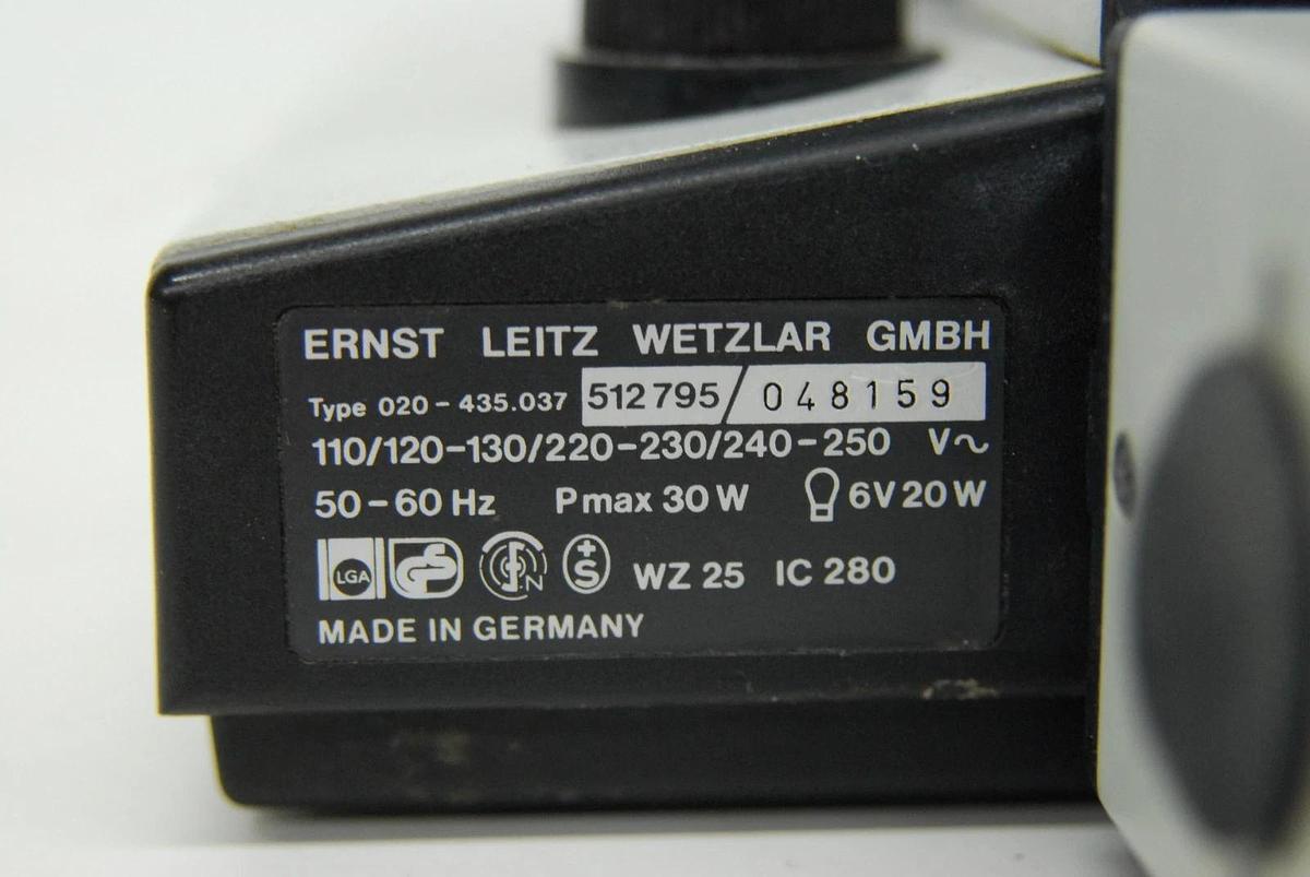 Used Leitz Laborlux D 512795 Binocular Microscope W/ EF 4/10/25/40 Objectives