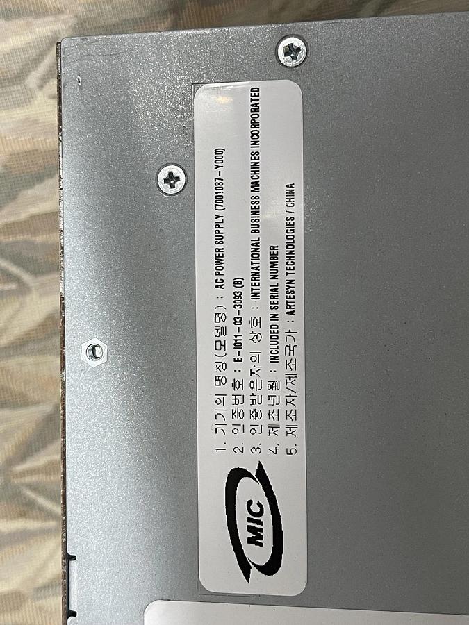 Used IBM (Artesyn) 44V5095 850-Watts Power Supply