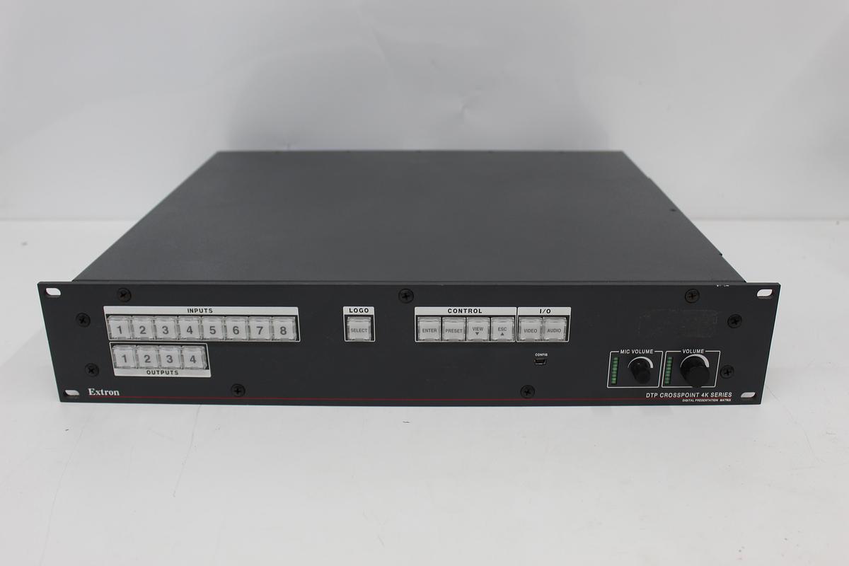 Used Extron DTP CrossPoint 4K Series 82 1735 Presentation Matrix Switcher