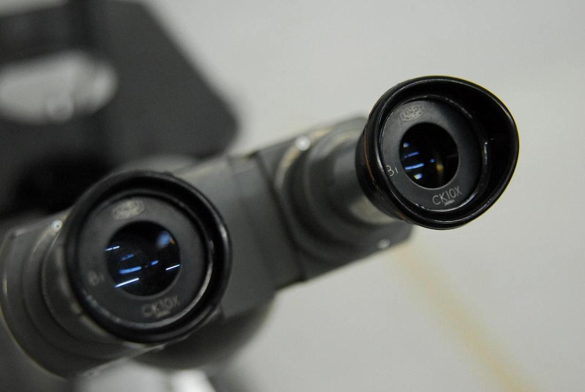 Used Olympus Tokyo CK Inverted Binocular Microscope W/ illuminator, objectives