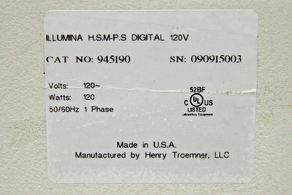 Used Illumina Henry Troemner 945190 High Speed Microplate Shaker