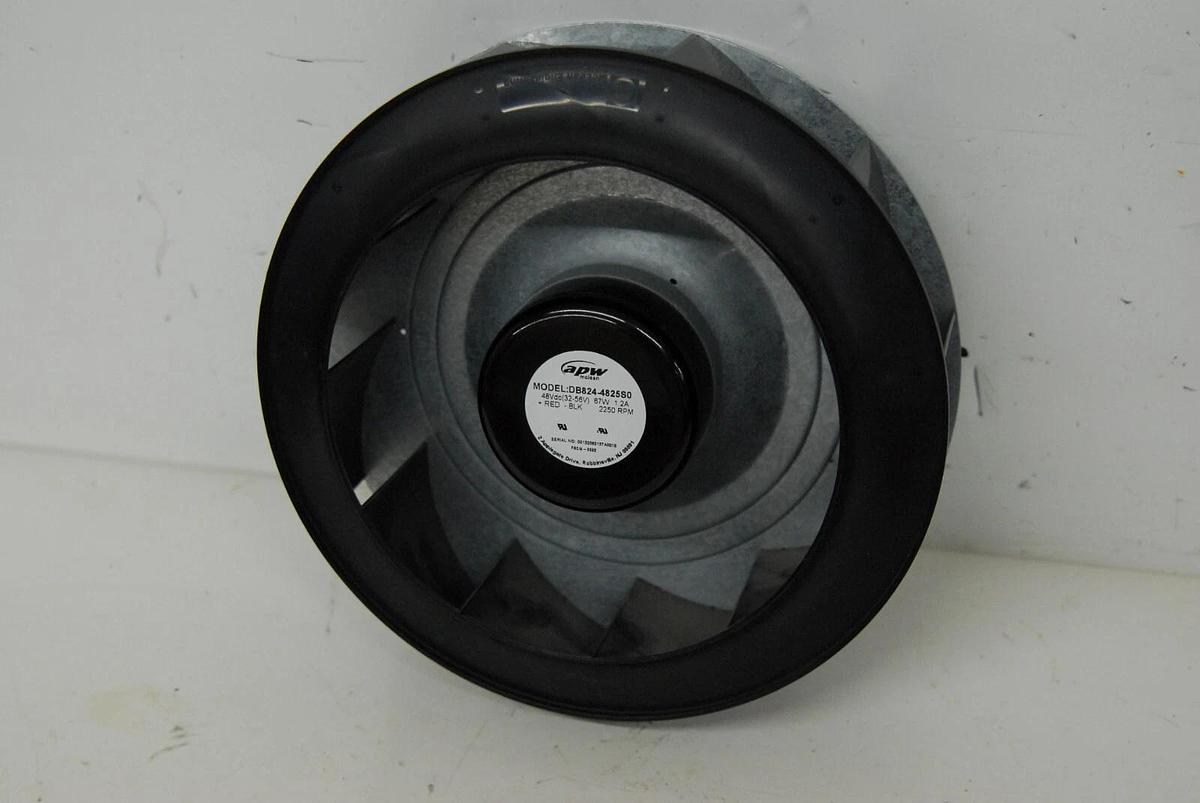 Used McLean APW DB824-4825S0 9" Centrifugal Blower Wheel Cooling Fan 48V 2250RPM