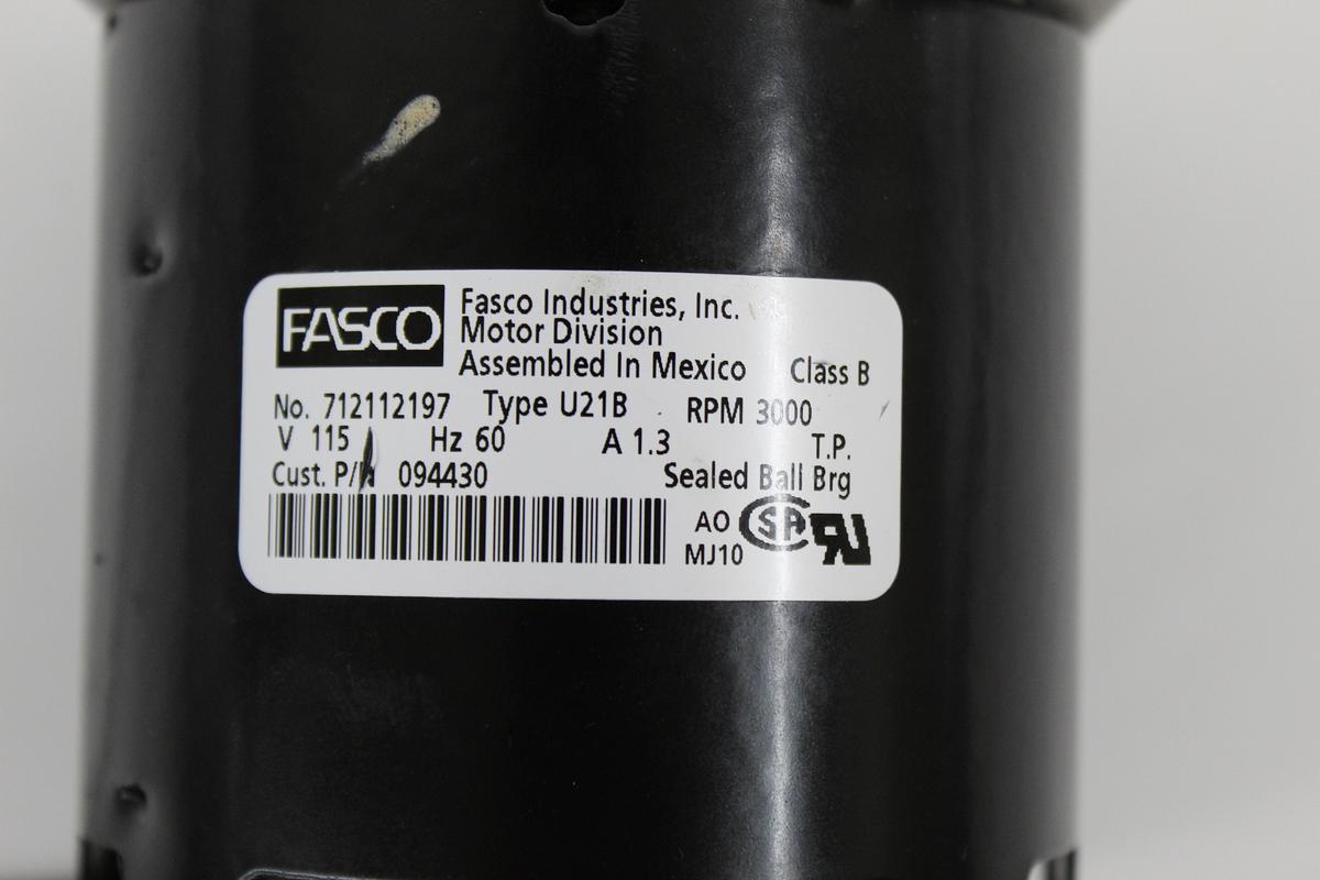 Used Fasco 712112197 Type U21B 115V Motor