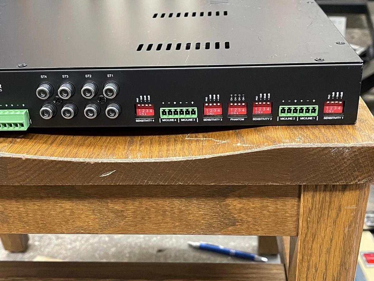 Used Australian Monitor AMD100 4 Channel Public Address Mixer Amplifier