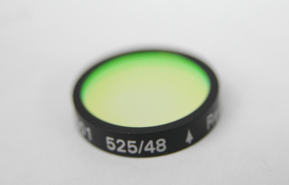 Used DeltaVision 34-100399-001 525/48 GFP 25mm Fluorescence Filter