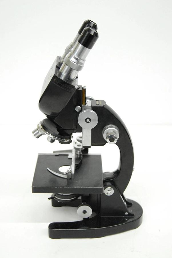 Used Vintage Unitron BMLK Microscope W/ W10XP Eyepieces, 4x/40x Objectives, Condenser
