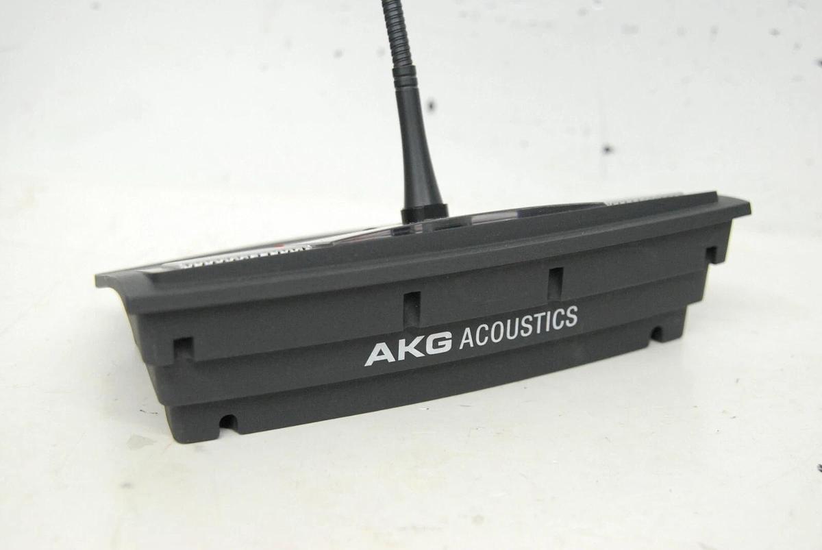Used AKG CS5 DU Conference Delegate Base Unit W/ Microphone, 1x AC Adapter - Lot of 6