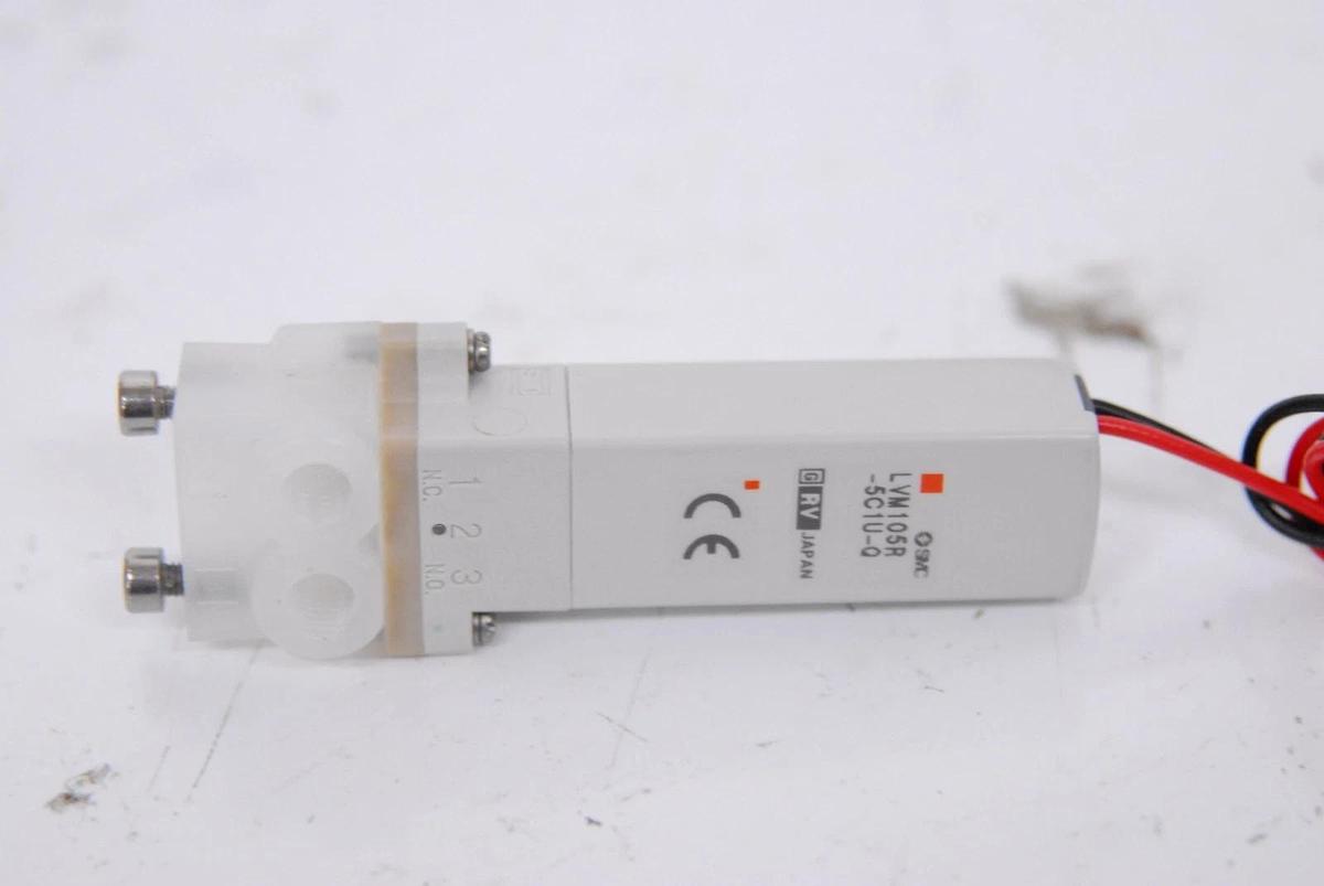 Used SMC LVM105R-5C1U-6-Q 3-Port Direct-Acting Base-Mounted Chemical Solenoid Valve
