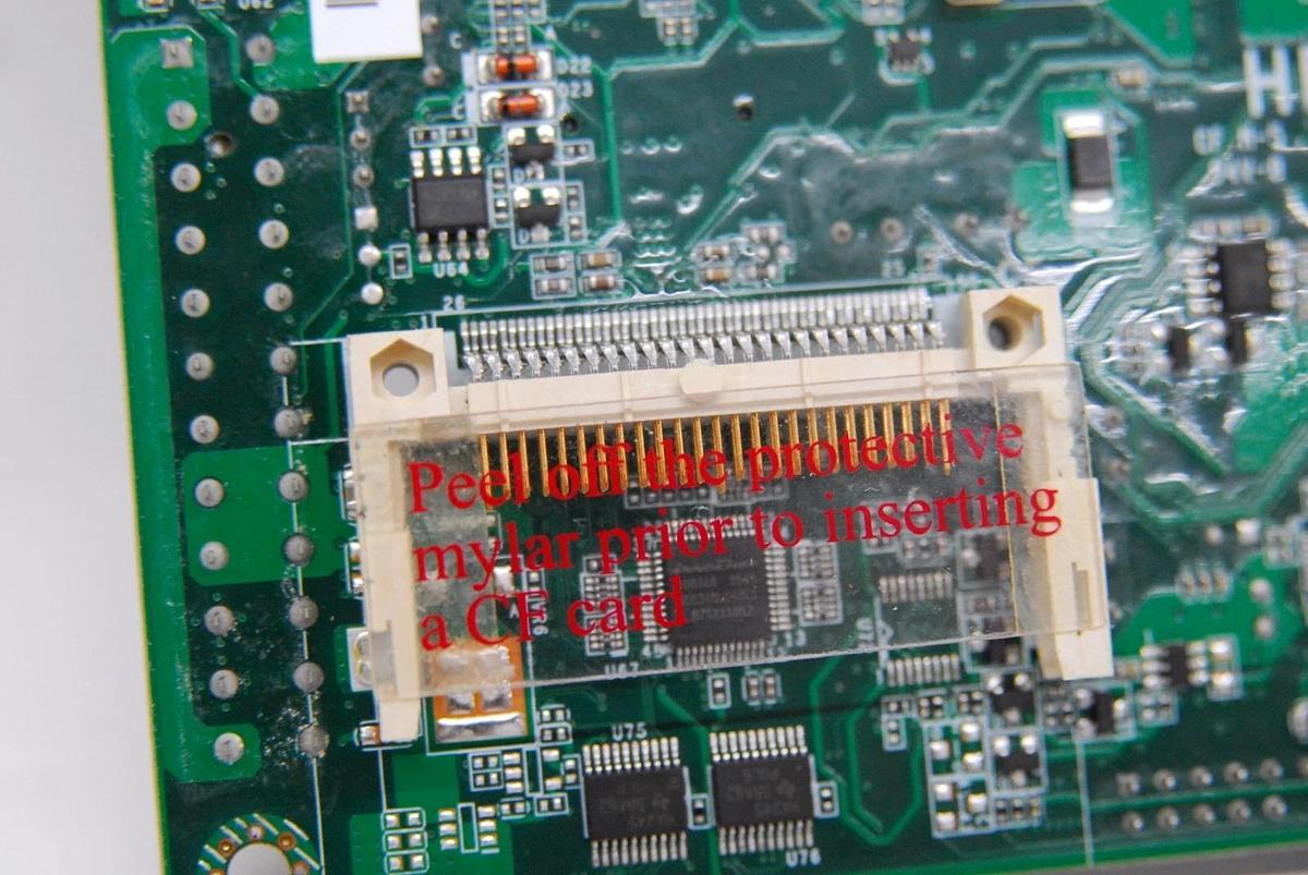 Used DFI HR100-CRM 774-HR1001-552G Mini-ITX Motherboard (8gb RAM, SR02T i7 CPU)