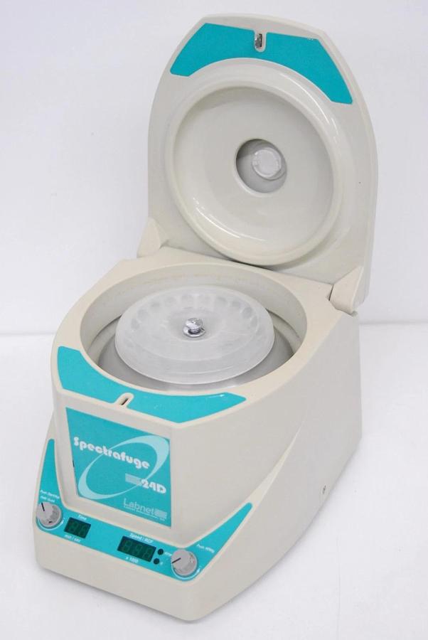 Used Labnet Spectrafuge 24D Centrifuge W/ 24 x 1.5/2.0 mL Rotor, Lid