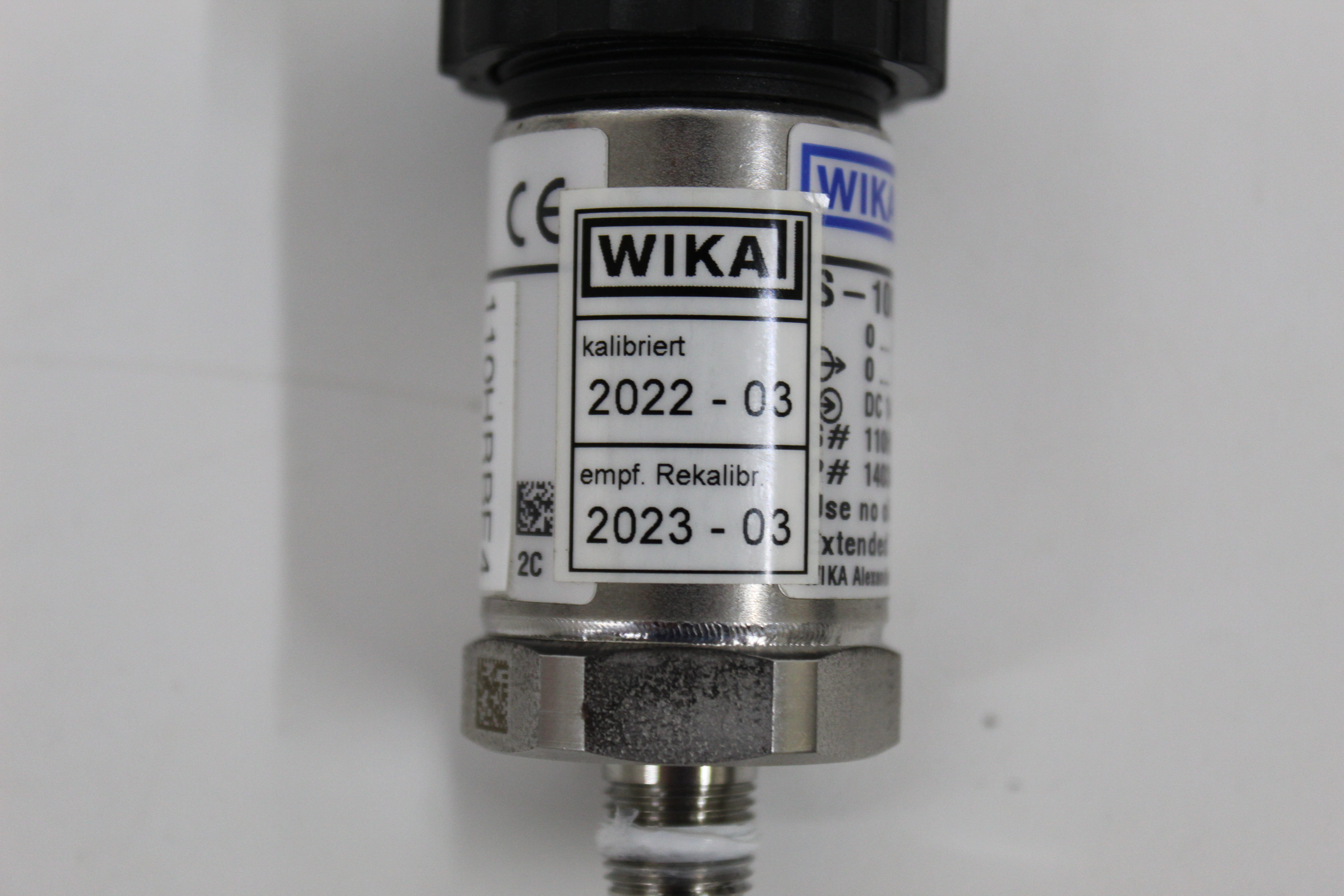 Used WIKA S-10000 14034852 Absolute Pressure Transducer 0-30 PSIA 0-10V