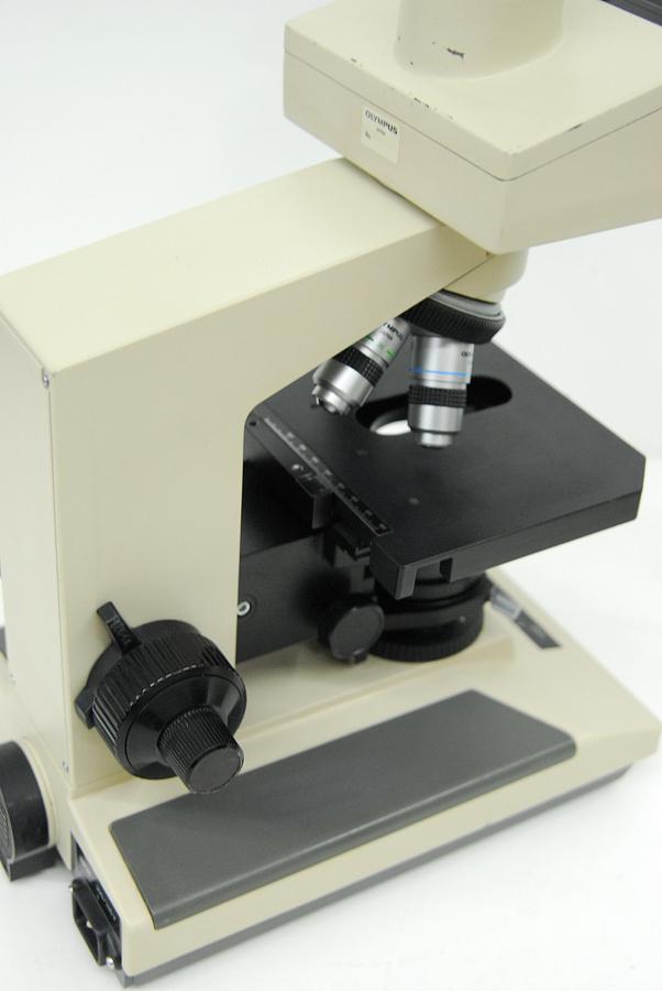 Used Olympus BH-2 BHTU Trinocular Microscope W/ DPlan 4/10/20/40 Objectives