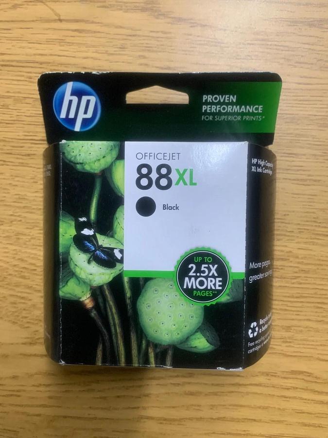 Used HP 88XL Black Ink Cartridge C9396AN Genuine expired 2013 New