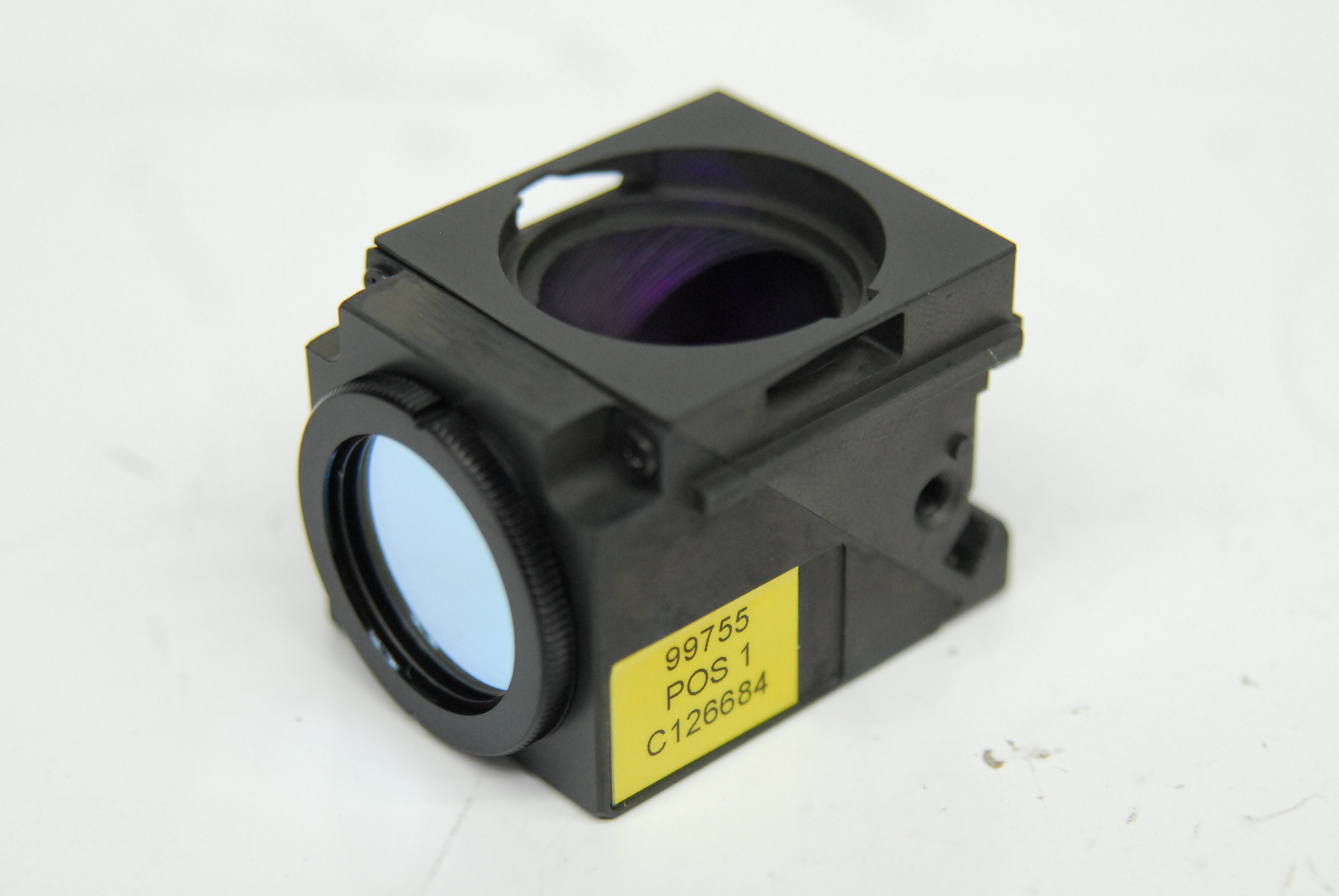 Used Nikon 99755 POS 1 C1 V4C EM 445/35 + 660LP Microscope Fluorescence Filter Cube