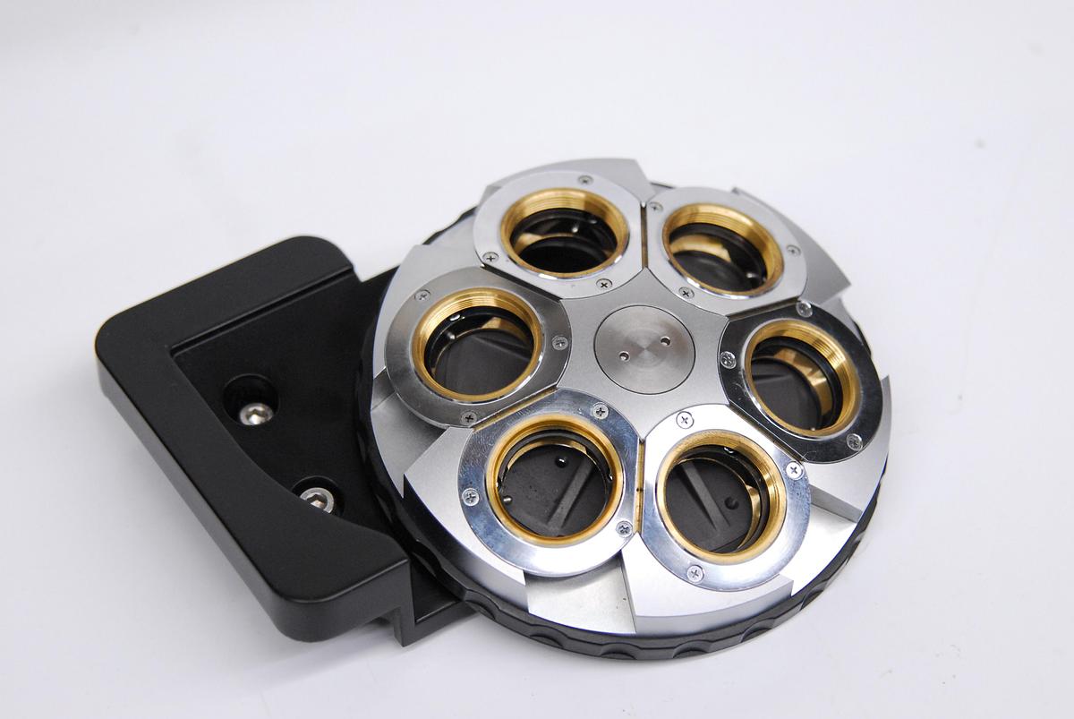 Used Nikon T-ND6 6-Position Microscope DIC Nosepiece Objective Turret (TE2000)