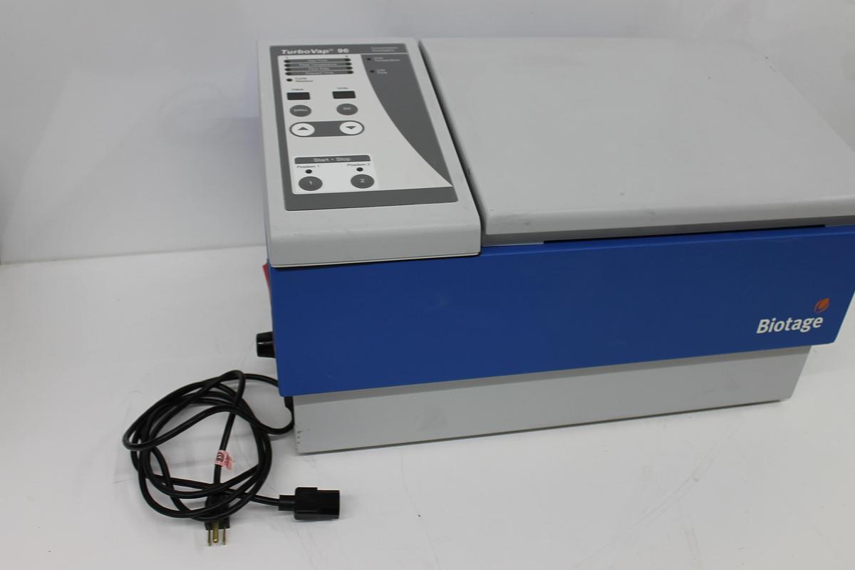 Used Biotage TurboVap 96 Concentration Workstation 103263/05 w/ Power Cord