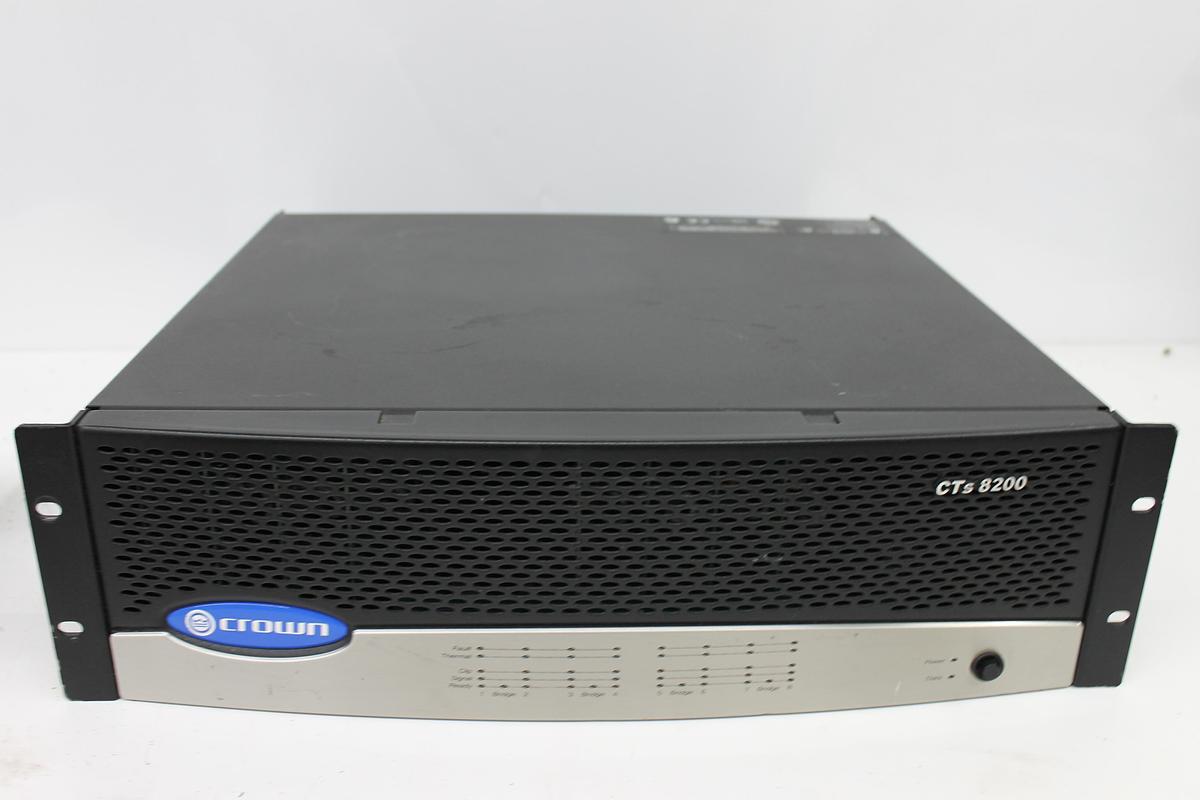 Used Crown 8 Channel Solid State Amplifier GCTS8200A