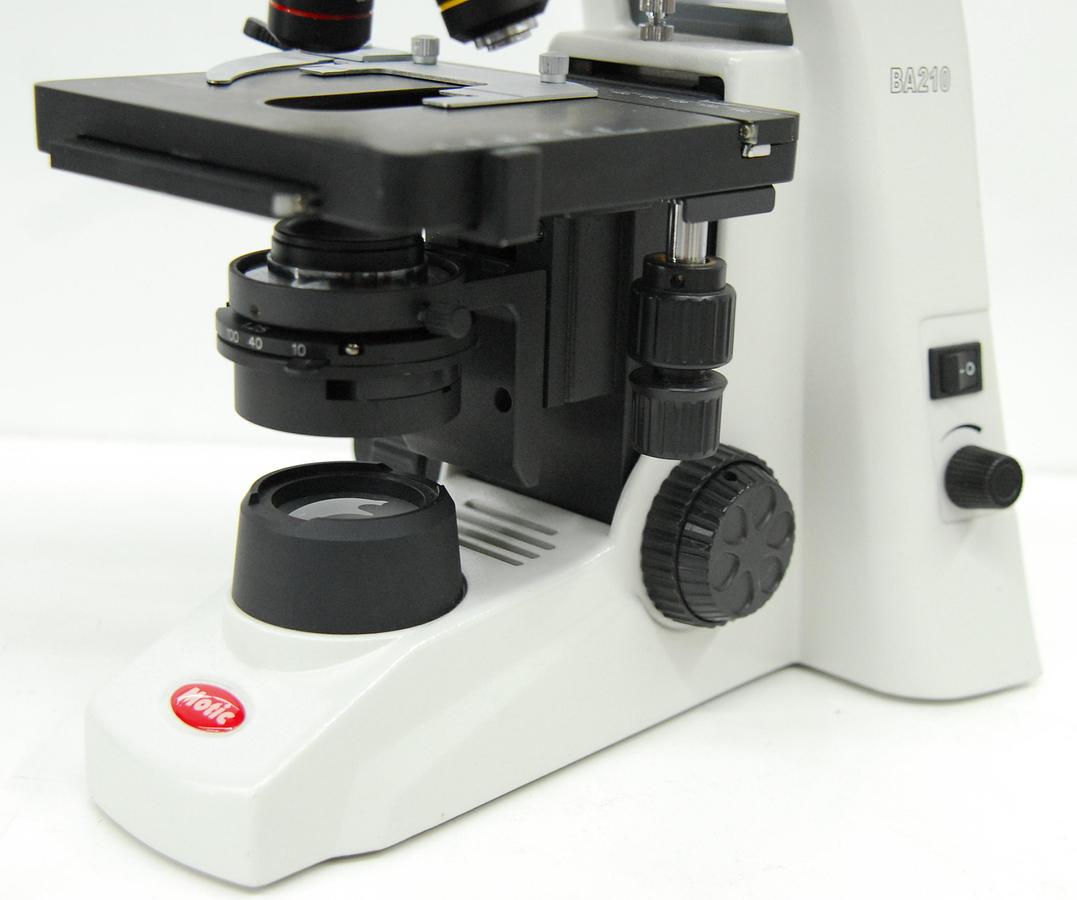 Used Motic BA210LED Binocular Microscope W/ EF-N Plan 4/10 Objectives