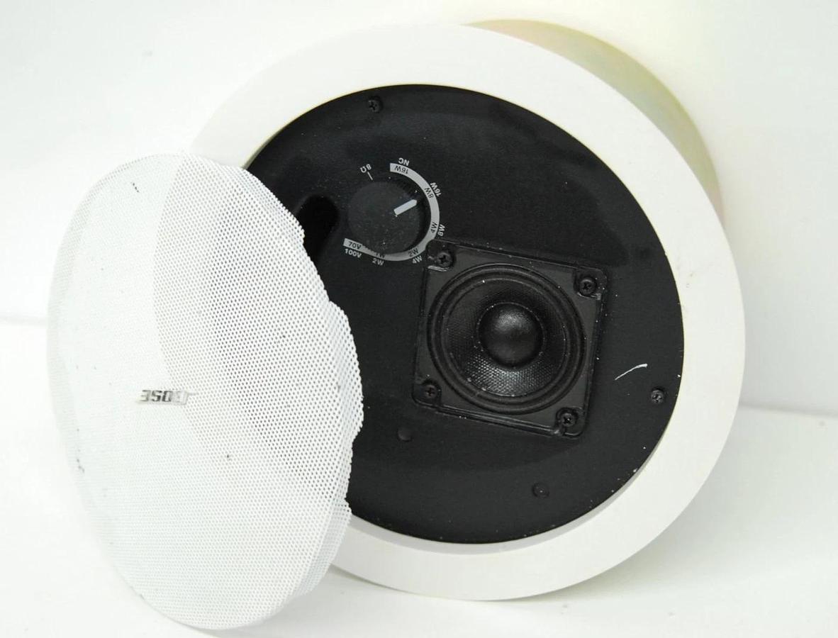 Used Bose Free Space DS16F Loudspeaker Ceiling Mounted Speaker W/ PC-16 Enclosure