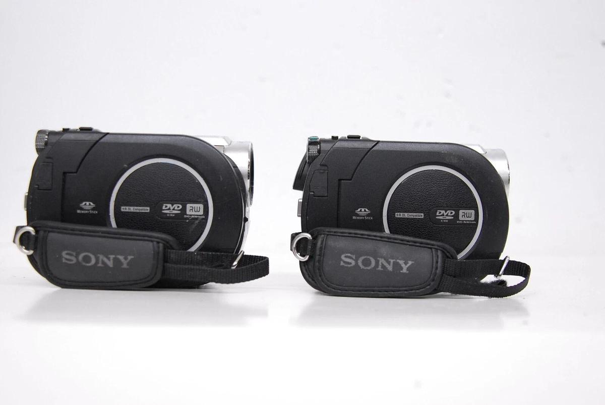 Used Sony DCR-DVD650 DVD Flash Media Camcorder - Read Description - Lot of 2 27242763111