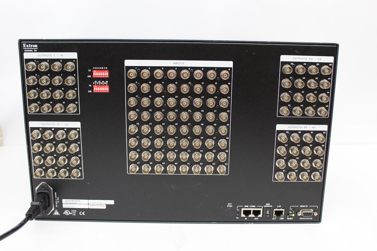 Used Extron CrossPoint 450 Plus 6464 Sync BME 64x64 Matrix Switcher 60-768-20
