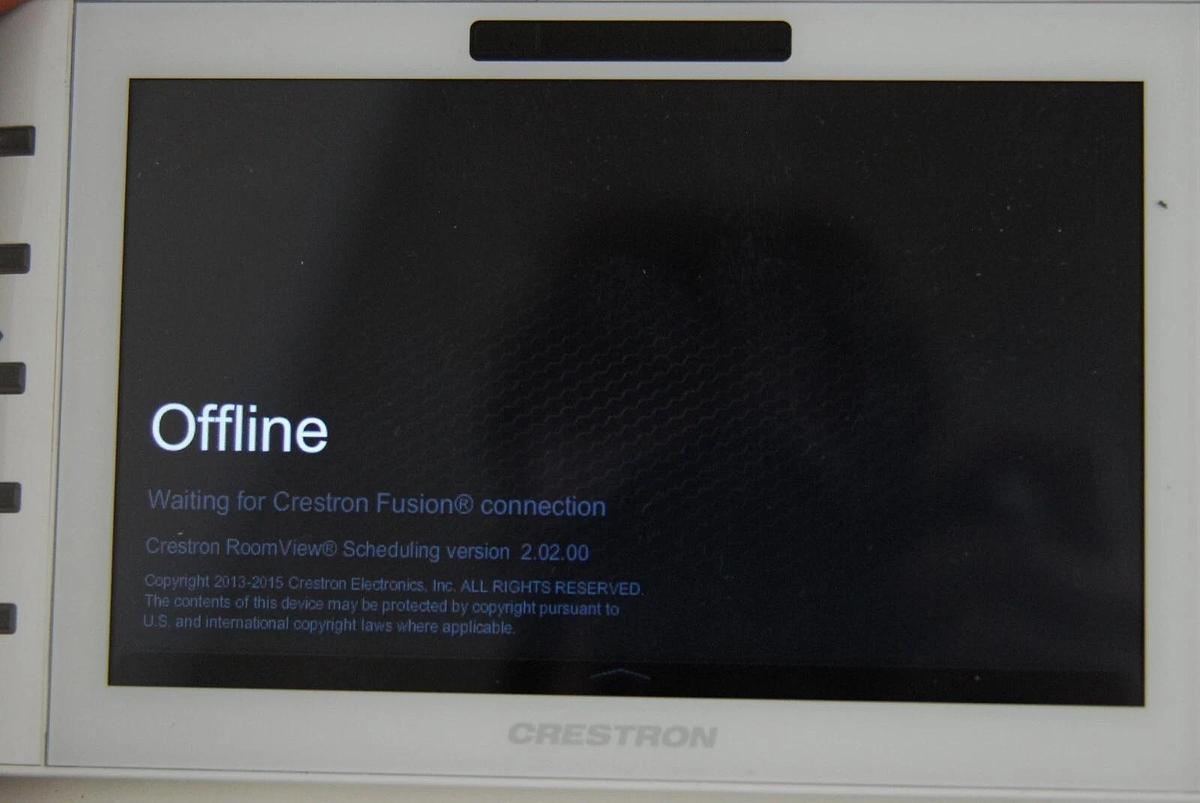 Used Crestron TSW-730-W-S 7” Room Scheduling Touch Screens - Lot of 6