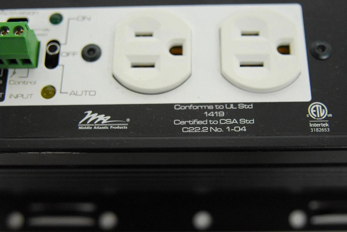 Used Middle Atlantic RLM-15-1CA 15 Amp Controlled Stand-Alone Power Module