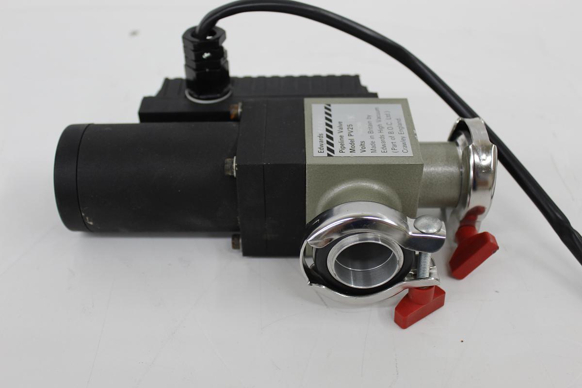 Used Edwards PV25EK Solenoid Vacuum Pipeline Isolation Valve NW25 KF25
