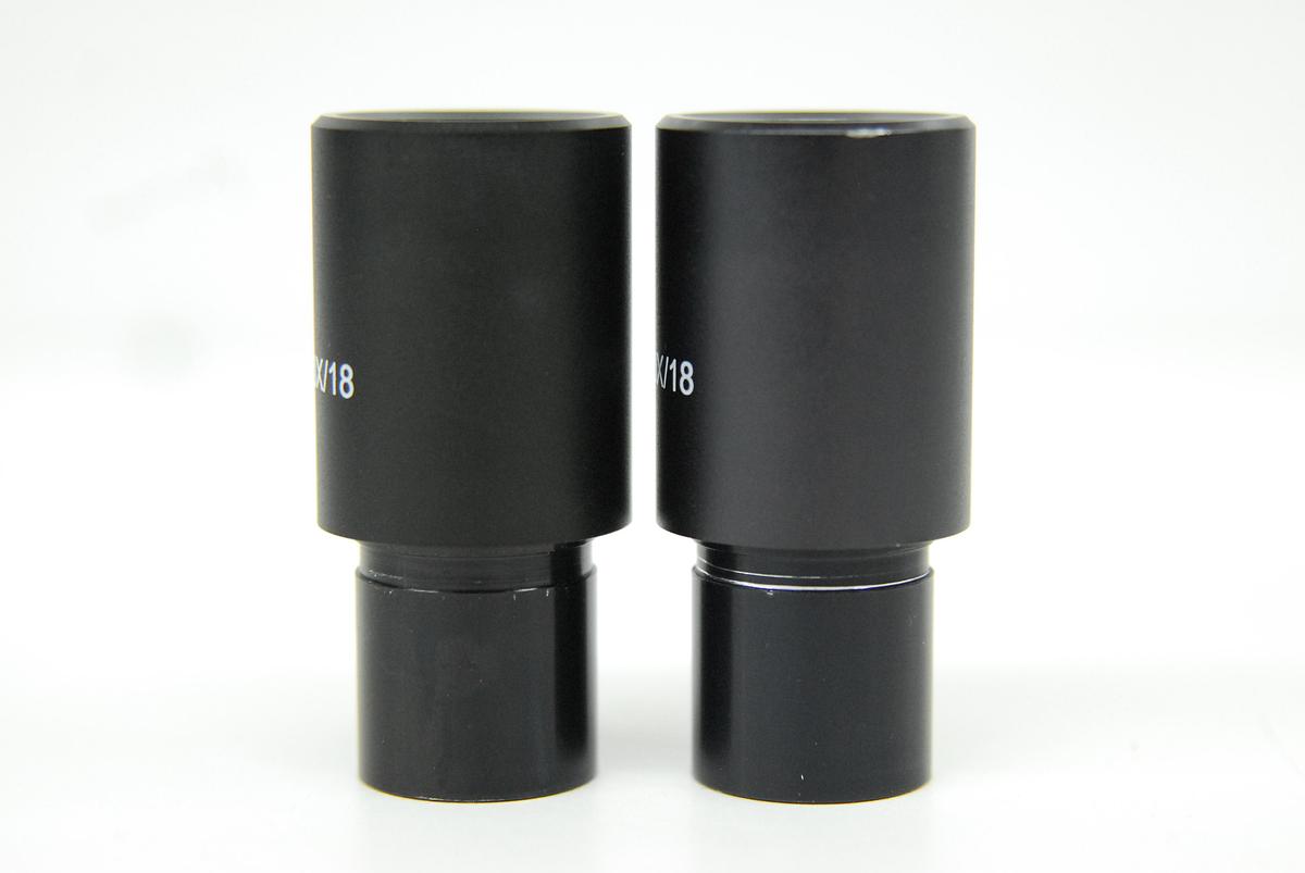 Used Motic WF 10x/18 Eyepiece Set (23mm)