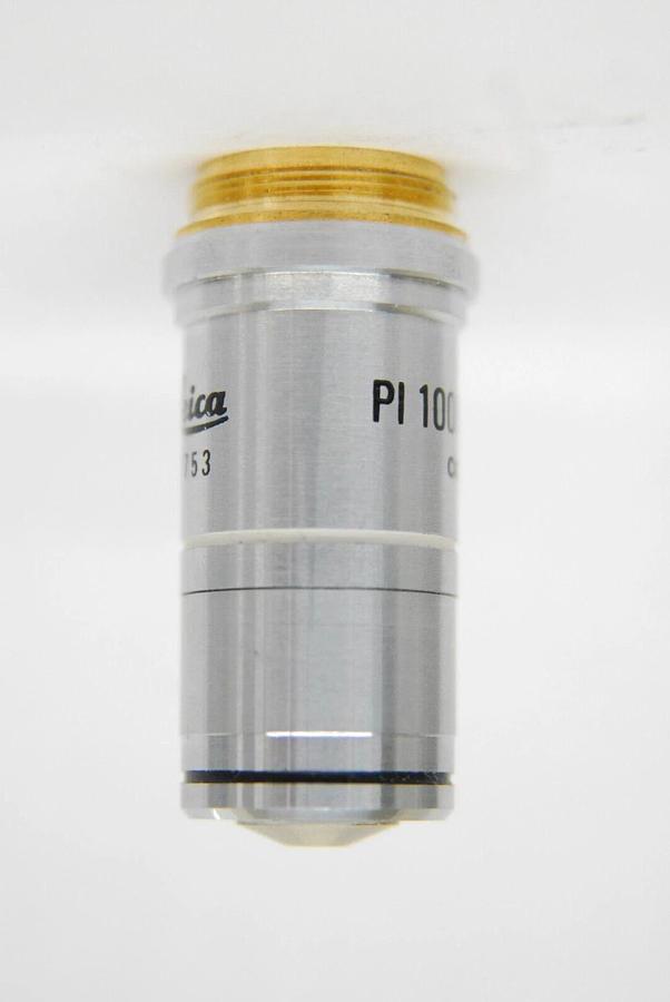 Used Leica PL 100Ph/1.25 Oil ∞/0.17 (1753) Phase Planachromat Microscope Objective