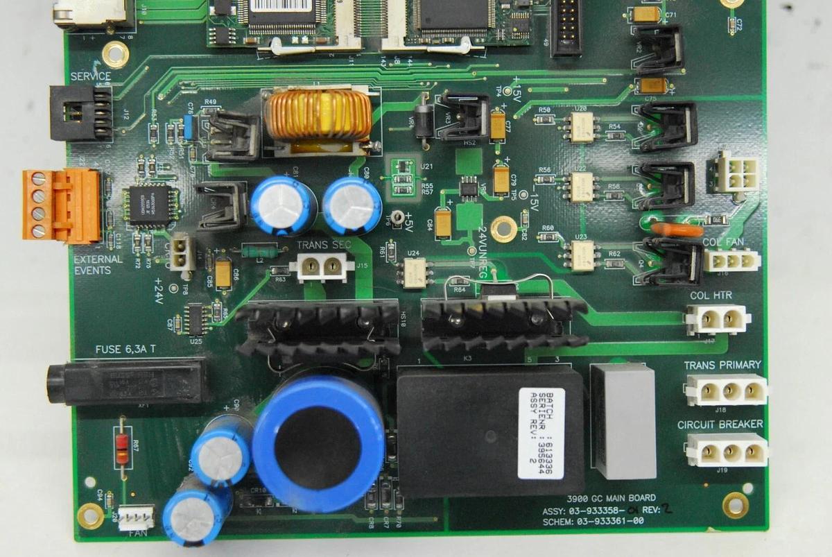 Used Varian 3900 GC MAIN BOARD 03-933358-01 03-933361-00 (SATURN 2000)