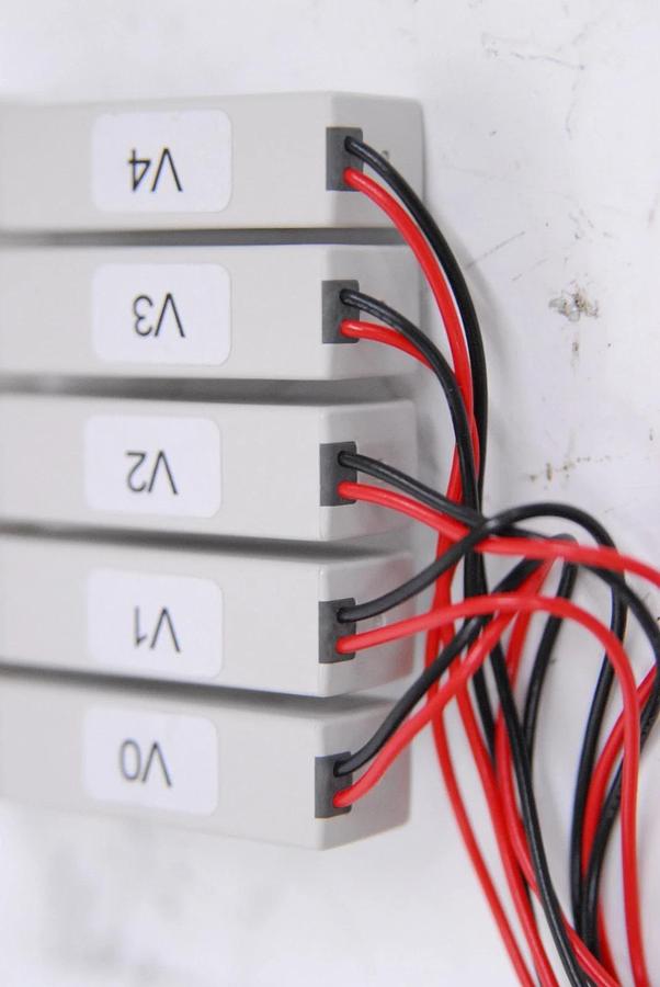 Used SMC LVM10R6-5A-Q 2-Port Solenoid Valve - Lot of 5 on ZR-DE Manifold