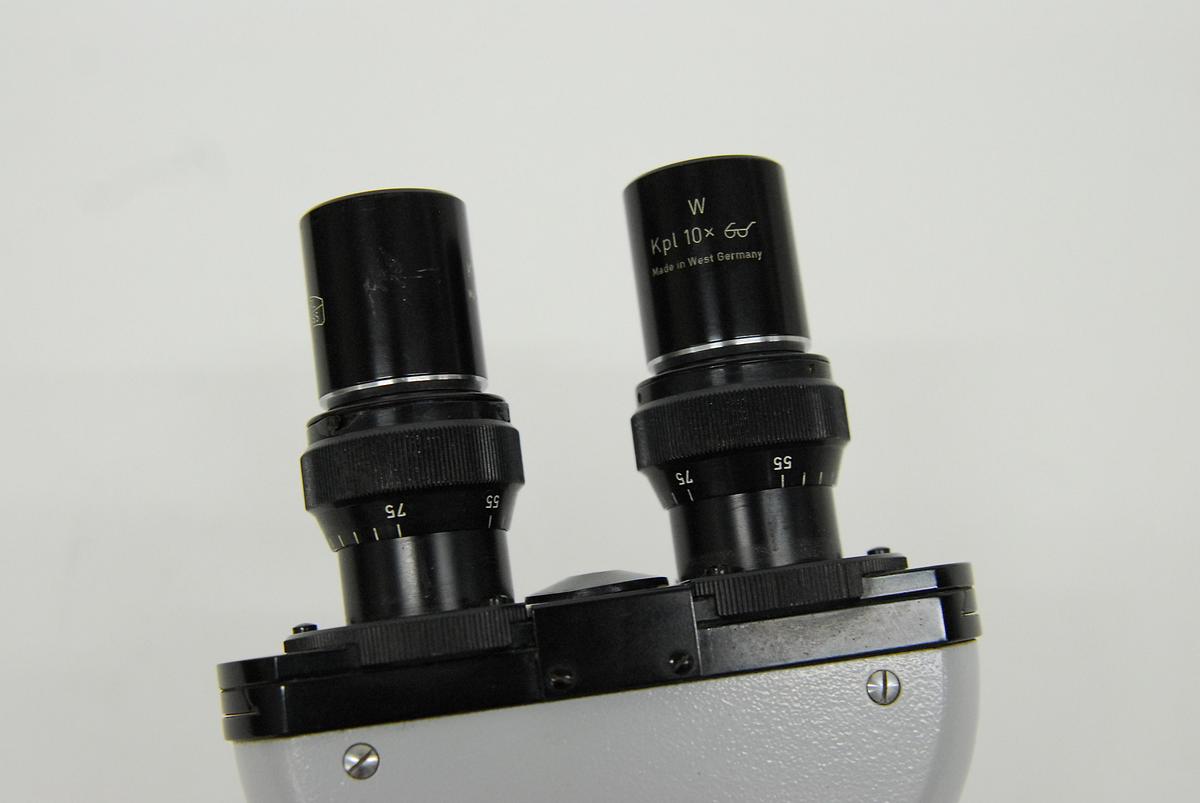 Used Zeiss Universal Microscope Tube Head, Eyepieces, Optovar, Filter Slider