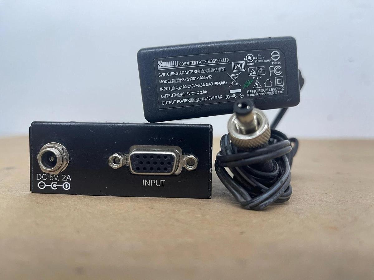 Used Tripp Lite B132-002-2 VGA over Cat5 Extender Mounting Hardware