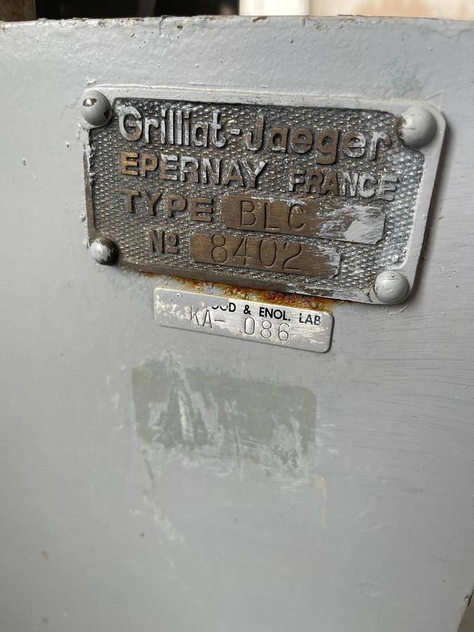 Used 1978 Grilliat-Jaeger Cork Boring Machine TYPE: BLC, No: 8402