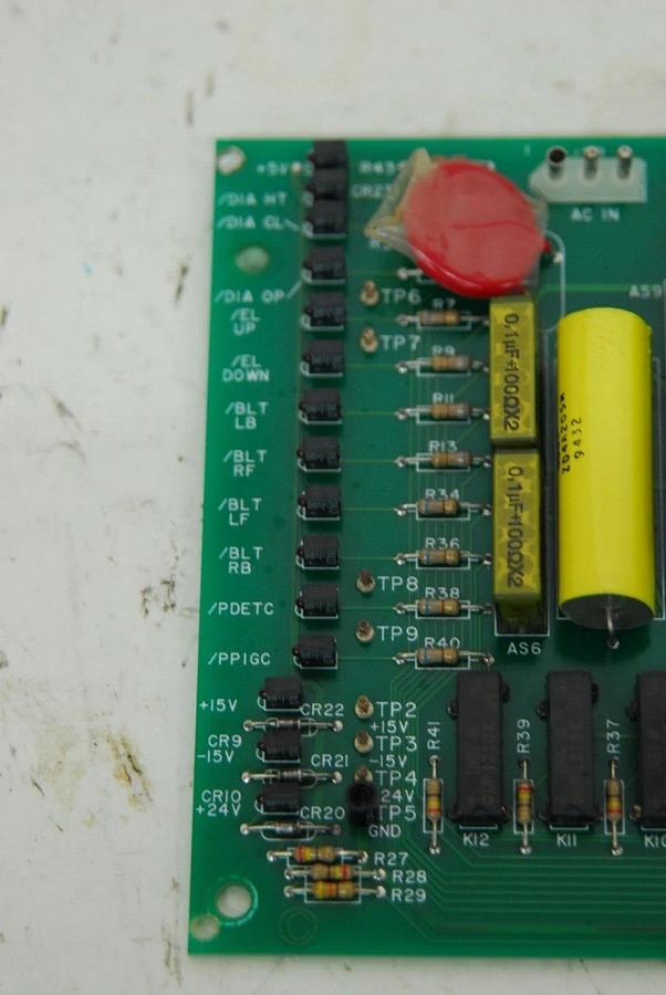 Used Beckman Coulter Liquid Scintillation Relay/Power Board 00500702 (Beckman LS6500)