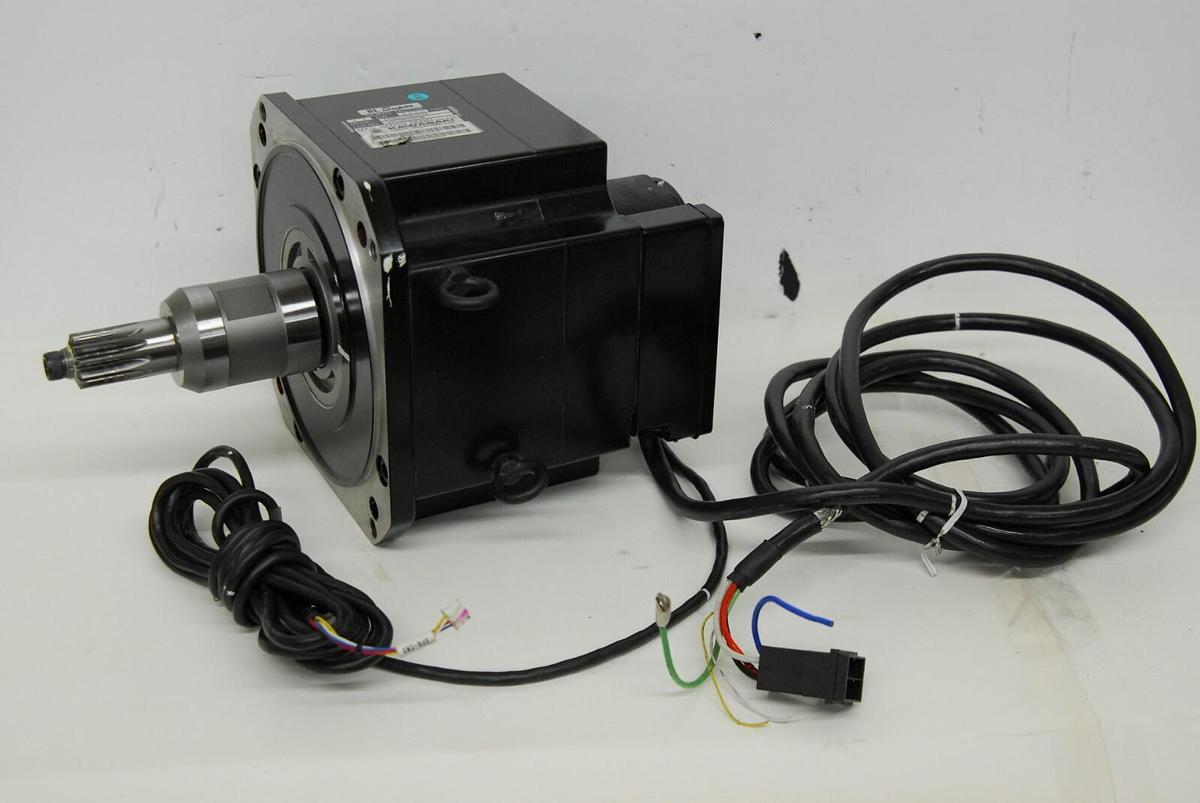 Used Kawasaki Sanyo Denki P80B22450LCX2A BL Super Servo Motor / 60490-1032RON Encoder