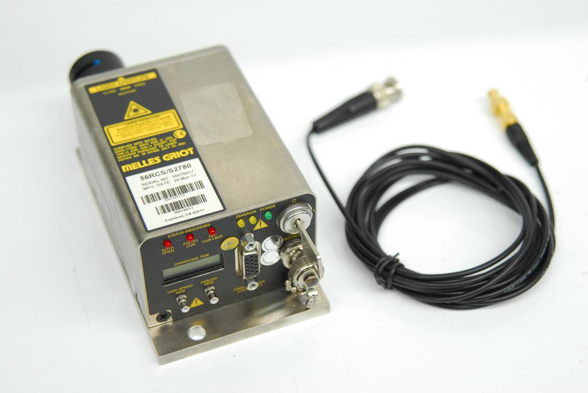 Used Melles Griot 56RCS/S2780 Blue Diode Laser 400nm-405nm 36mW