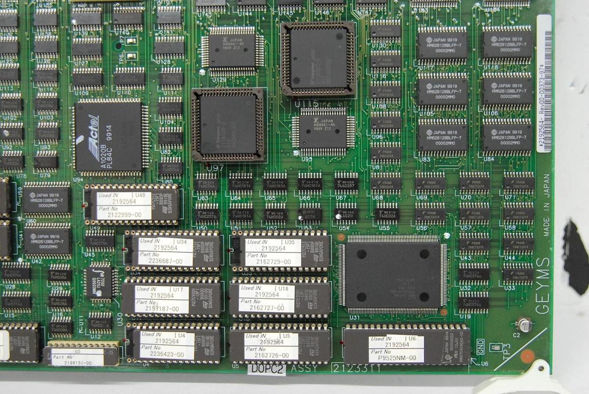 Used GE GEYMS DOPC2 2192564 2123311 Doppler and CFM Middle Processor (GE LOGIQ 400)